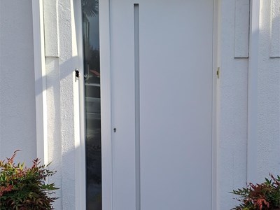 Puerta panelada blanco