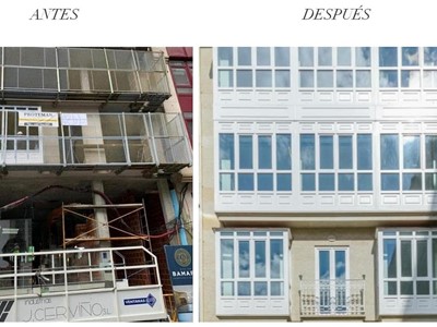 Ventanas PVC edificio Proinlamela.